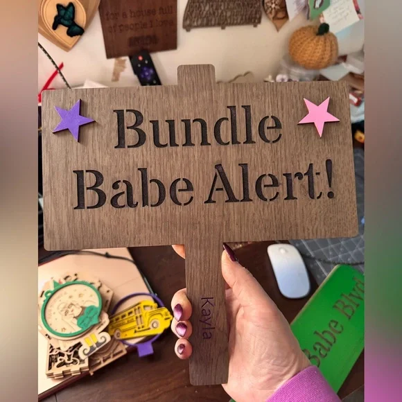 2 Layer 2 sided Handmade Hand painted by me Wood signs customized to order - Picture 3 of 7